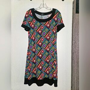 Ronni Nicole Geometric Pattern Dress Size 10